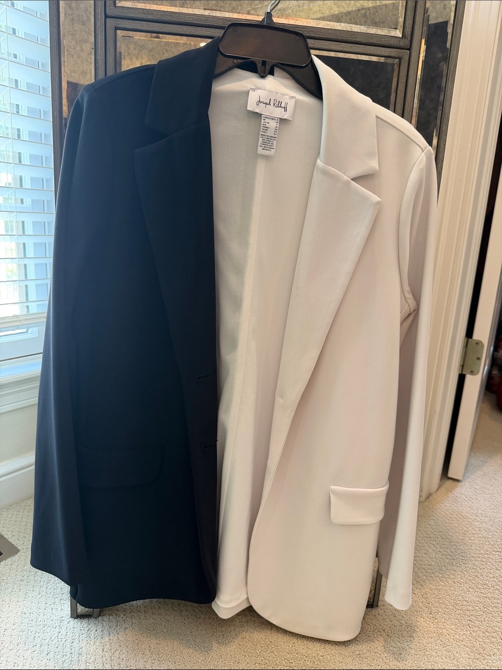 Joseph Ribkoff Two-Tone Black and White Men's Blazer